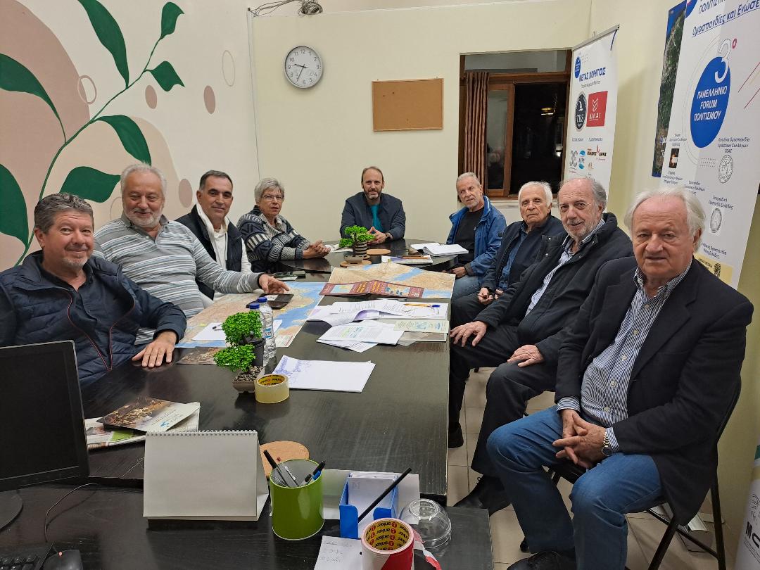 Συνάντηση μελών Οργανωτικής Επιτροπής με Διοικητικό Συμβούλιο Ομοσπονδίας Συλλόγων Αιγιαλείας για τη χάραξη της διαδρομής των «εξοδιτών» Μεσολογγίου